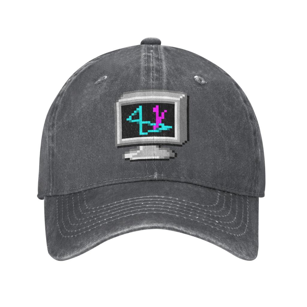 Mystify Your Mind Screen   Windows Baseball Cap Sun  Outdoor Gym High Quality Washed Trucker Hat Stylish Design Baseball Caps
