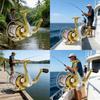 Yumoshi Highperformance Metal Fishing Reel With Steel Shaft And Gear For Deep Sea And Freshwater