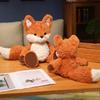 Peluche Volpe Carina e Soffice da 35cm/50cm Bambola Morbida di Volpi Arancioni Cartoni Animati per Calmare Regalo di Compleanno