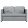 Floor Sofa with Sleeping Function Light Grey 112x174x55 Cm Fabric