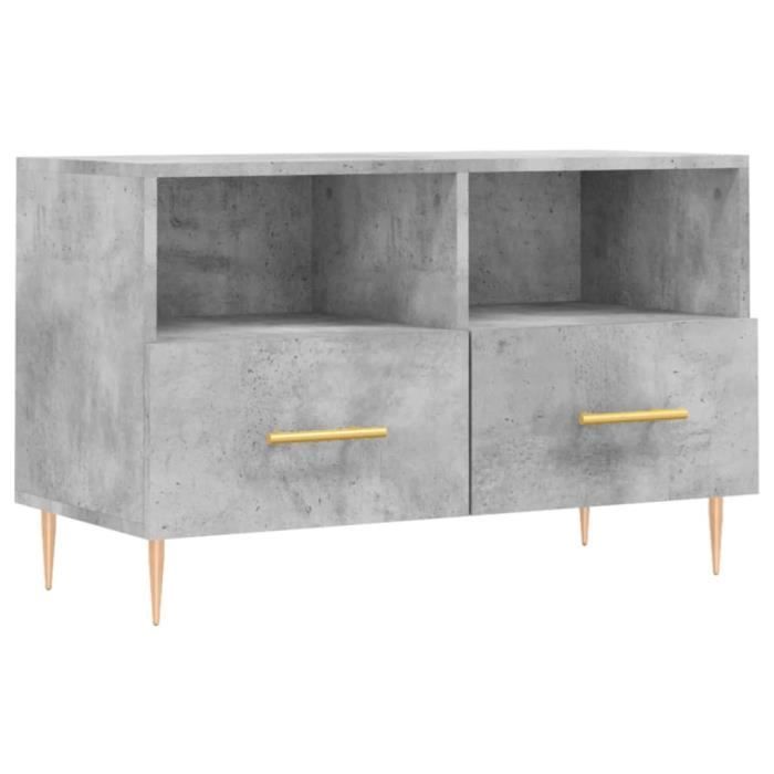 VidaXL TV Stand Concrete Grey 80x36x50 Cm Engineered Wood 828960