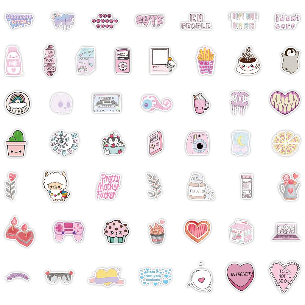 50 Ins2 Graffiti Stickers Suitcase Car Laptop Skateboard Mobile Phone Waterproof Decorative Stickers