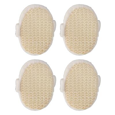4 Stück Sisal Badeschwamm Peeling Einfache Reinigung Schnell trocknend Exquisiter Duschschwamm für die Dusche