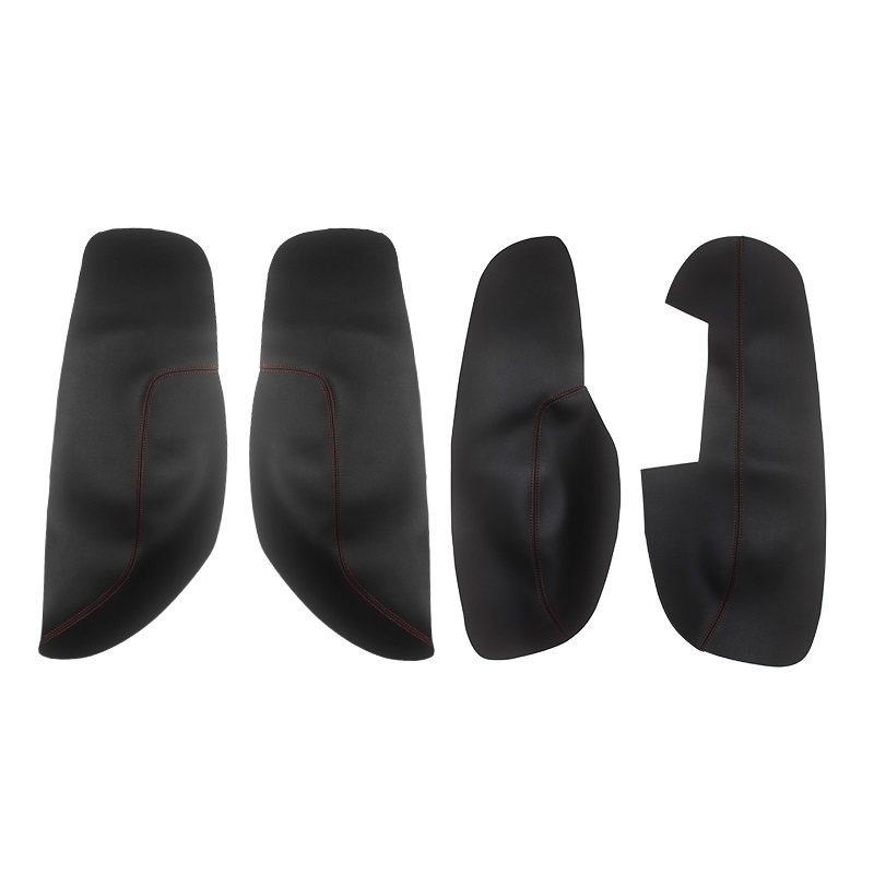 Right Hand Drive For VW Jetta 2002 2003 2004 2005 2006 Door Handle Armrest Panel Microfiber Leather Cover Trim