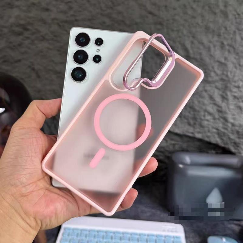Translucent Matte Armor Case For Samsung Galaxy S26 S25 S24 S23 Ultra Plus FE A16 A26 A36 A56 A17 Magnetic Wireless Charge Cover
