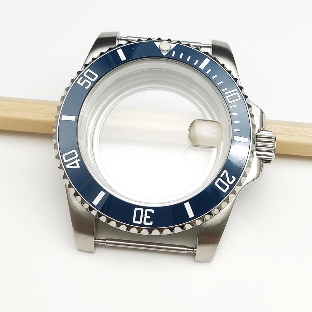 Stainless steel case, suitable for Japanese NH35/36 movement, transparent back cover--40MM