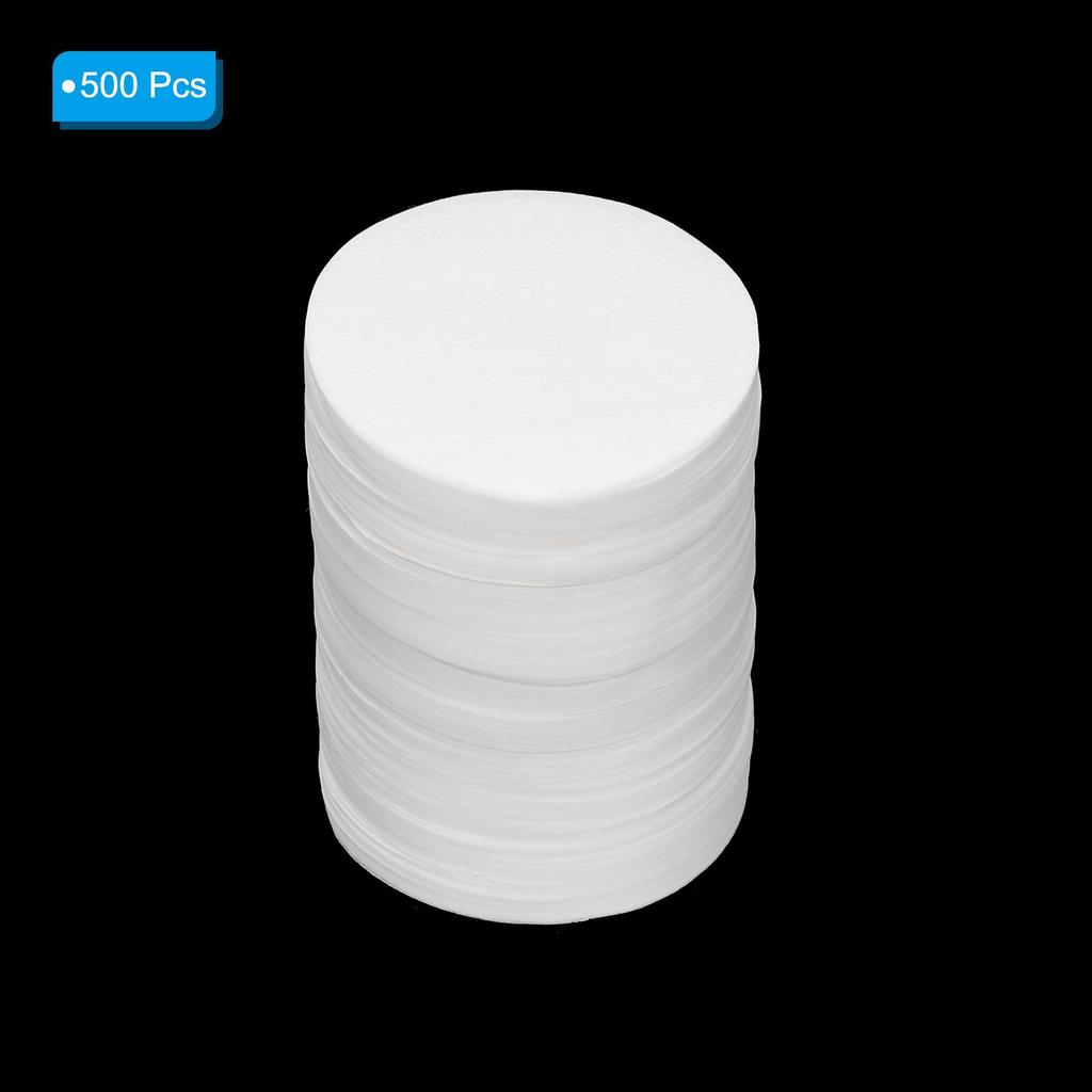 PATIKIL Einweg-Runde Weiße Papierfilter für Mokka-Kanne, 2 Zoll Außendurchmesser, für Espressomaschinen, Cafés und Büros, 500er-Packung