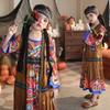 Halloween Children's Costume Carnival Dress Little Girl Vintage Hong Kong Style Hippie 6070s Costume