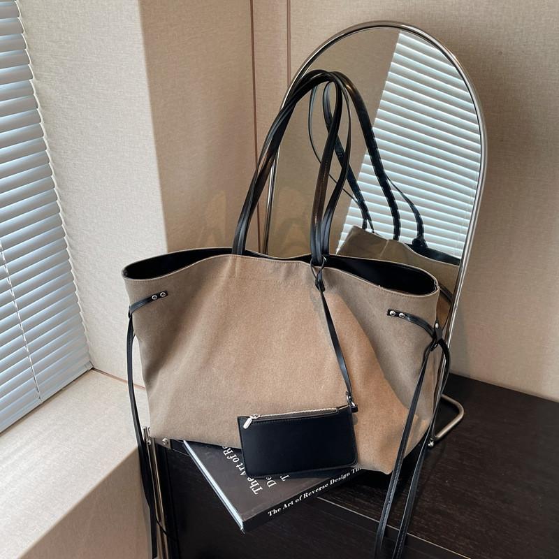 Canvas Tote Bag For Women With Magnetic Closure And Inner Pockets For Daily Use