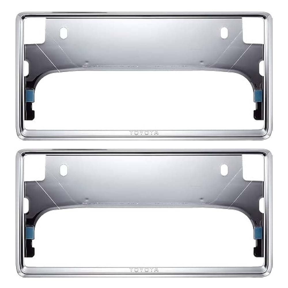 

Domestic Toyota Genuine License Plate Frame Deluxe Type Set Chrome [Genuine Parts] 2-Piece High-Quality