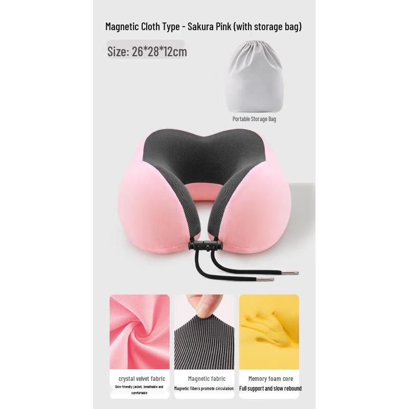 HANDUNYOU U-Shaped Memory Foam Travel Neck Pillow
