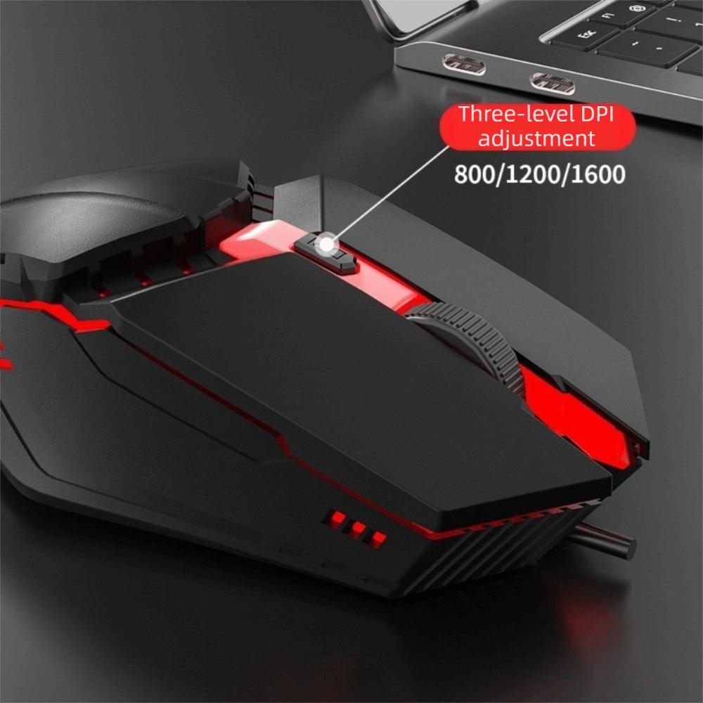 4 Buttons Wired Gaming Mouse Ergonomic Design RGB Gaming Mouse Optical Gaming Mouse  For Gamer