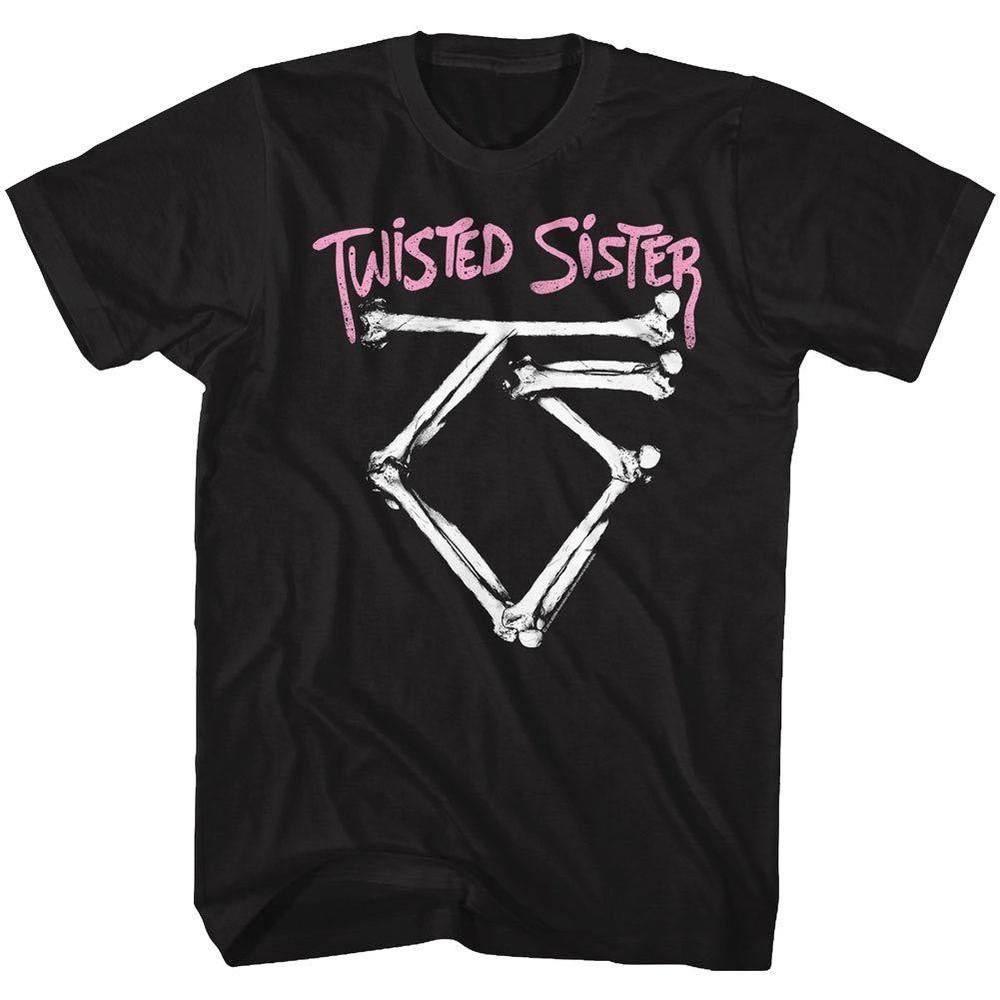

Twister Sister T-Shirt Dee Snyder Black Cotton 80039;s Rock Logo Tee Music SM5XL Unisex T-Shirt XL