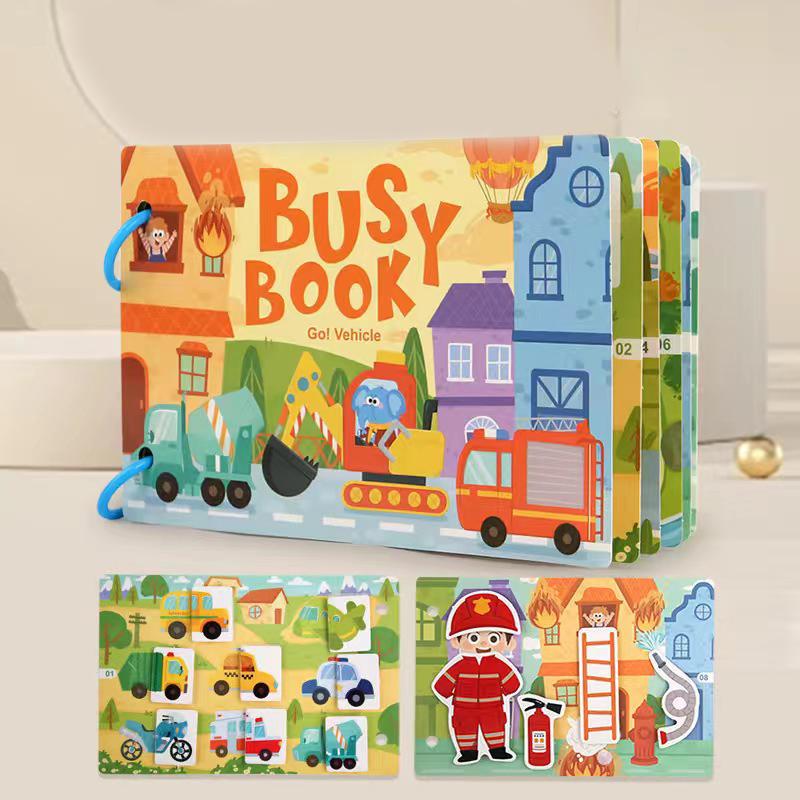 

Montessori Children Busy Book My First Quiet Book Paste Early Learning Educational Toy Children Matching Game For Kids 2 3 Years