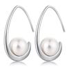 925 Sterling Silver New Fashion Drop Earrings for Women Pearl Jewelry Engagement Female Graceful Versatile Accessories