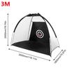 2/3 m Golf Cage Practice Net Training Indoor Outdoor Sport Golf Exercise Equipment Garden Trainer Black