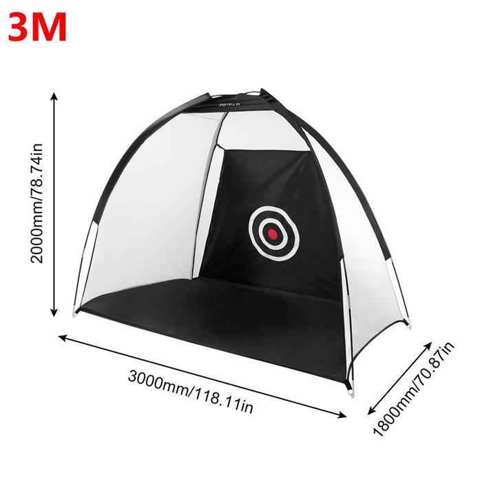 2/3 m Golf Cage Practice Net Training Indoor Outdoor Sport Golf Exercise Equipment Garden Trainer Black