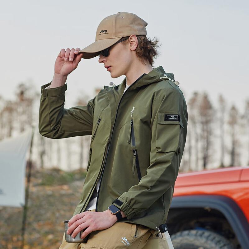 JEEP Men s Outdoor Casual Hooded Jacket L