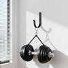 6PCS Black Metal Wall Hooks with High Weight Loading For Cooking Area Bathroom Garage Storage Easy To Install And Clean