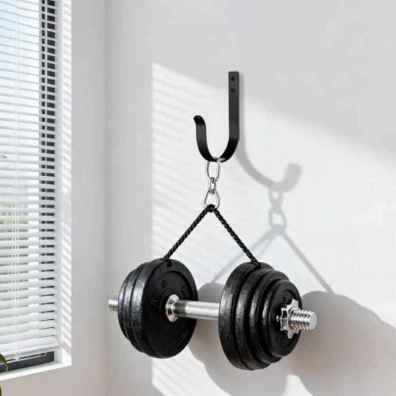 6PCS Black Metal Wall Hooks with High Weight Loading For Cooking Area Bathroom Garage Storage Easy To Install And Clean