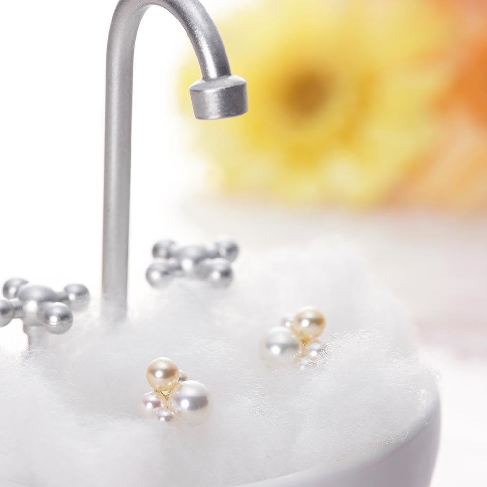 Cercei cu Perle Spumoase K18 Cercei cu Perle pentru Femei [Ambalați pentru Cadou]