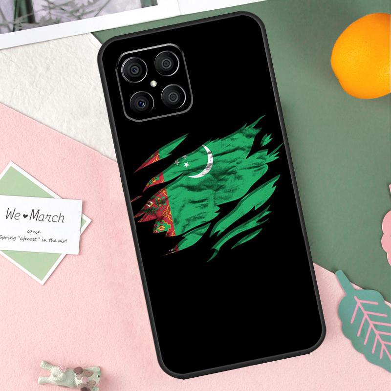Turkmenistan Flag Case For Honor X8b X9b X9c X9a X8a X8 X9 50 70 90 Lite Honor 200 Lite Magic 7 5 6 Pro Cover