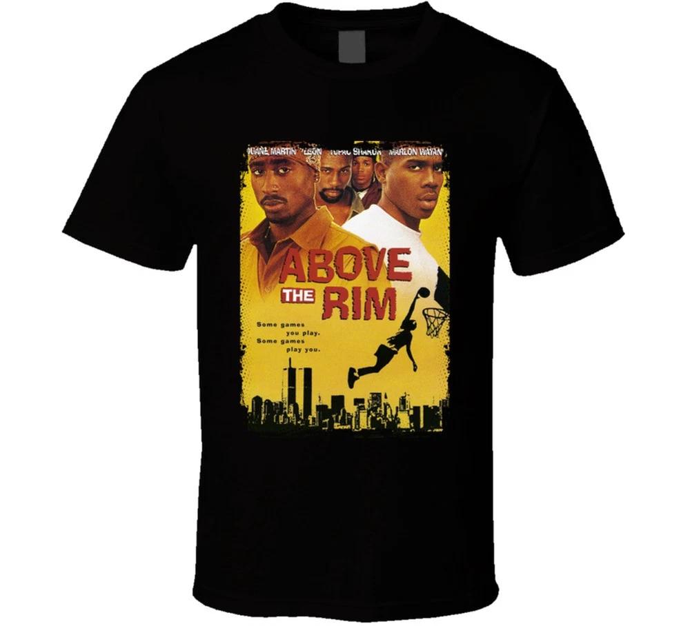 Above The Rim 90s Black Basketball Movie Worn Look T Shirt S