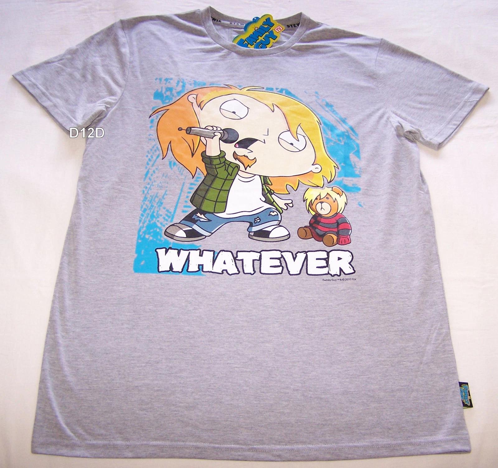 Family Guy Stewie Mens Grey Printed T Shirt Size XS New 2XL