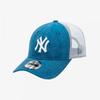 New Era Mlb New York Yankees Płócienna Czapka Truckerka Bez Usztywnienia Niebiesko-Biała