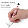 1/3Pcs White 20mm Deep Hole Long Nib Head Markers Pen Set for Metal Waterproof Bathroom Woodworking Decoration Multi-Purpose