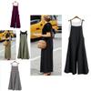 Chic Women Adjustable Wide Leg Jumpsuit With Strappy Design For Effortless Summer Style