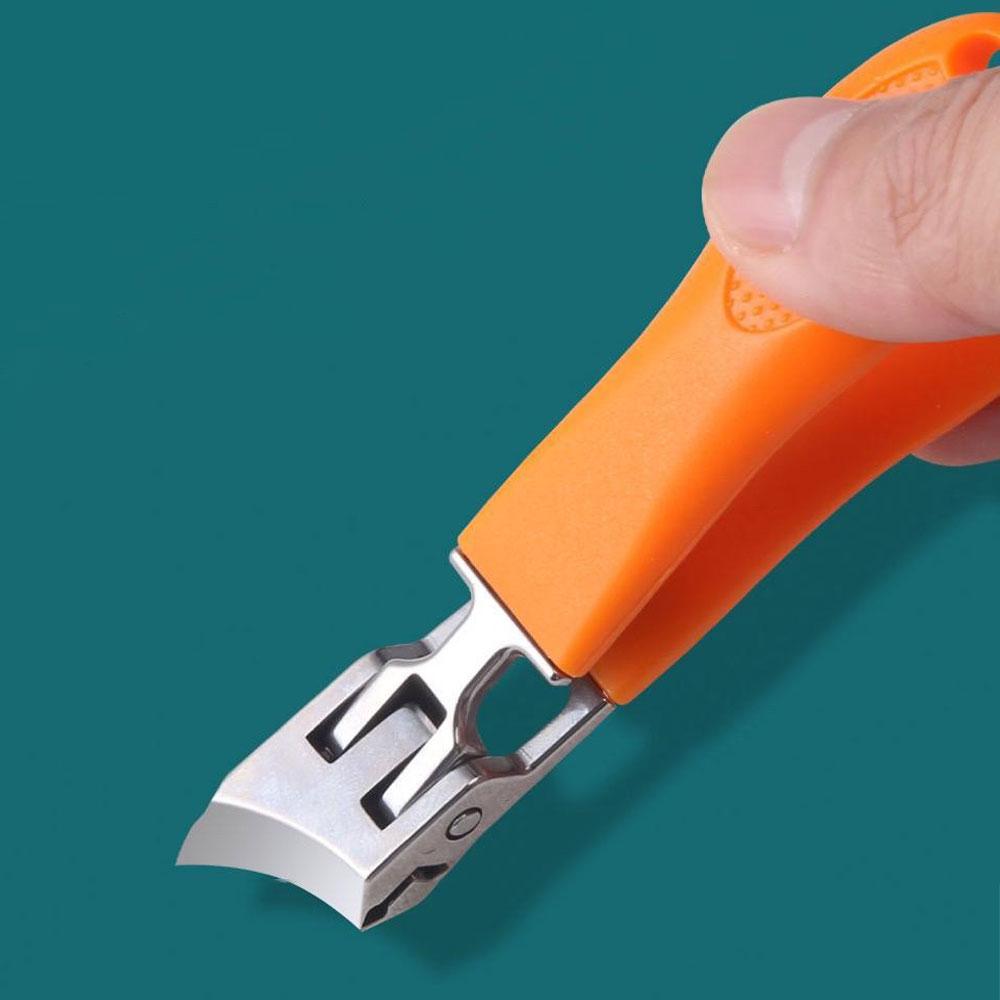 Slanted Nail Clippers Wide Jaw Opening Anti-Splash Slanted Nail Cutter Trimmer Manicure Pedicure Tools