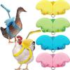 4 Stück Haustier-Enten-Outdoor-Gehgurt, Hühnerhautgurt, verstellbare Outdoor-Trainingsleine, Huhn, Gans, Henne