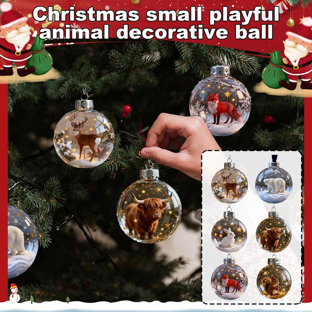 Christmas Decoration Home Decoration Small Model Playful Animal Decoration Ball