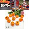 12pcs Artificial Mini Foam Pumpkin Simulation Props Perfect For Halloween Party Decoration