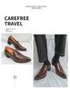 Plus Size Men's Formal Pointed Toe Leather Slip-on Shoes - Spring/Autumn 2025