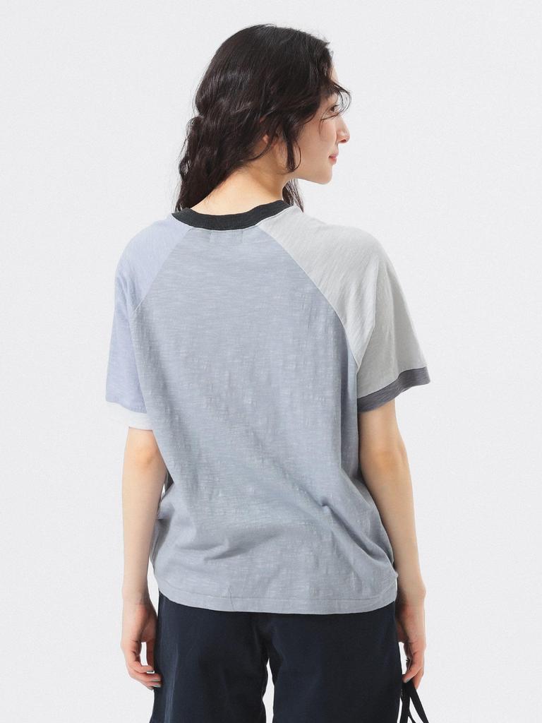 Beams Boy Tee Slub Jersey Crazy Short Sleeve Grey Free S/S Women's