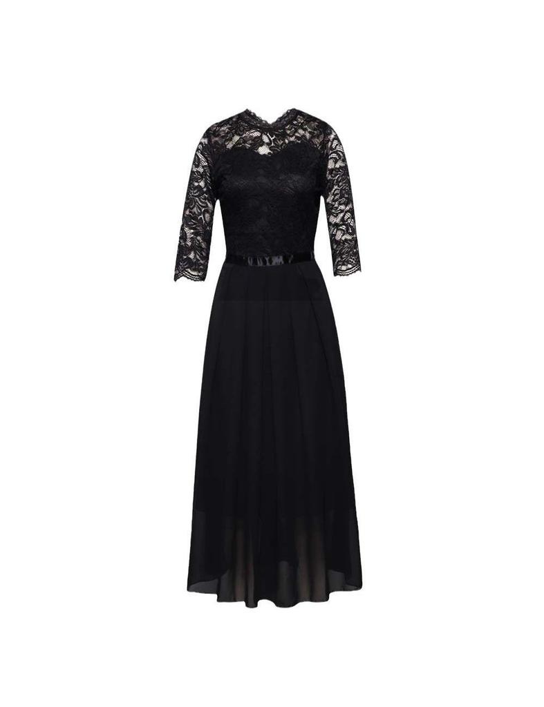2025 Elegantes Europäisches & Amerikanisches Spitzen Brautjungfern- & Abendkleid für Damen