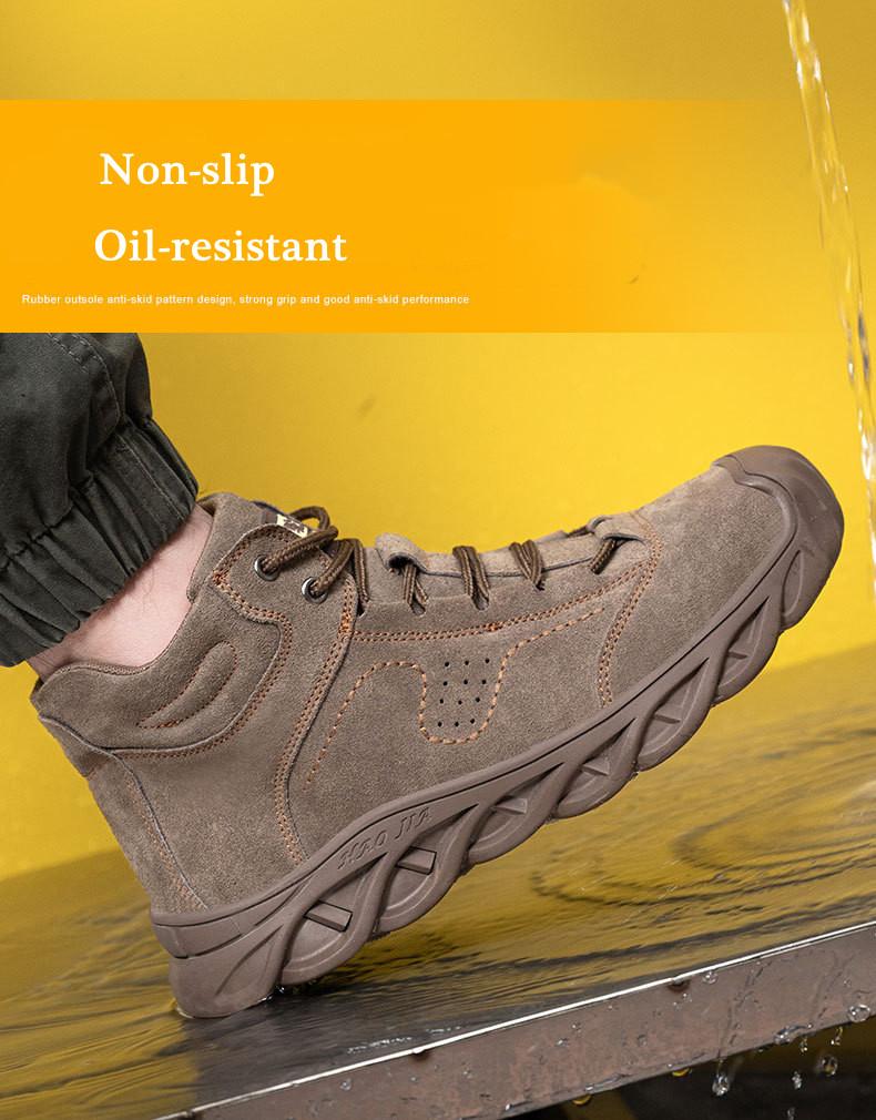 Work Safety Shoes Men Electric Insulation Welder Shoes Male Indestructible Safety Boots Anti-smash Anti-puncture Footwear