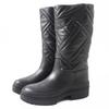 Excellent Boots Fuji Ex Libris Quilted with Patches Black Leather Women 36.5 222048 Used