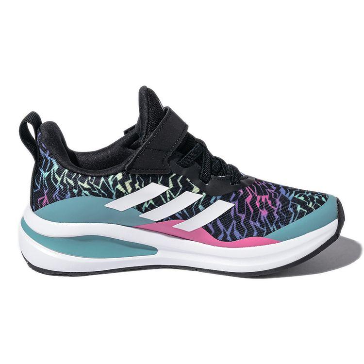 Adidas Fortarun El K Sports Trend Low Top Kids Casual Shoes Kids Casual Shoes Black Blue H04126
