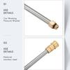 90 Inch Universal Wand Set Car Washing Pressure Washer Wand Extension, Replacement Lance Power Washer Lance 1/4 Inch Thread Quic