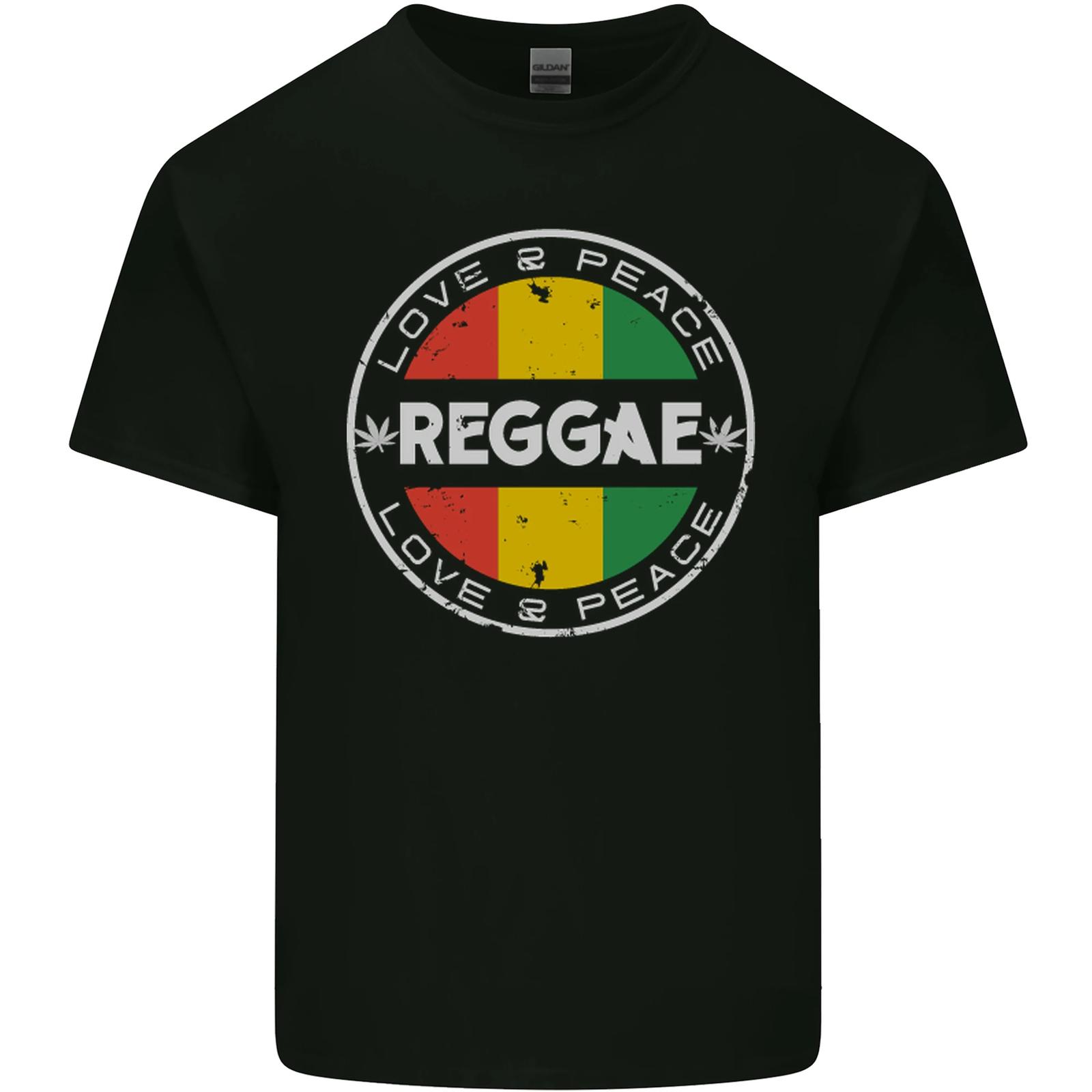 Love Peace Reggae Music Mens Cotton T-Shirt Tee Top S