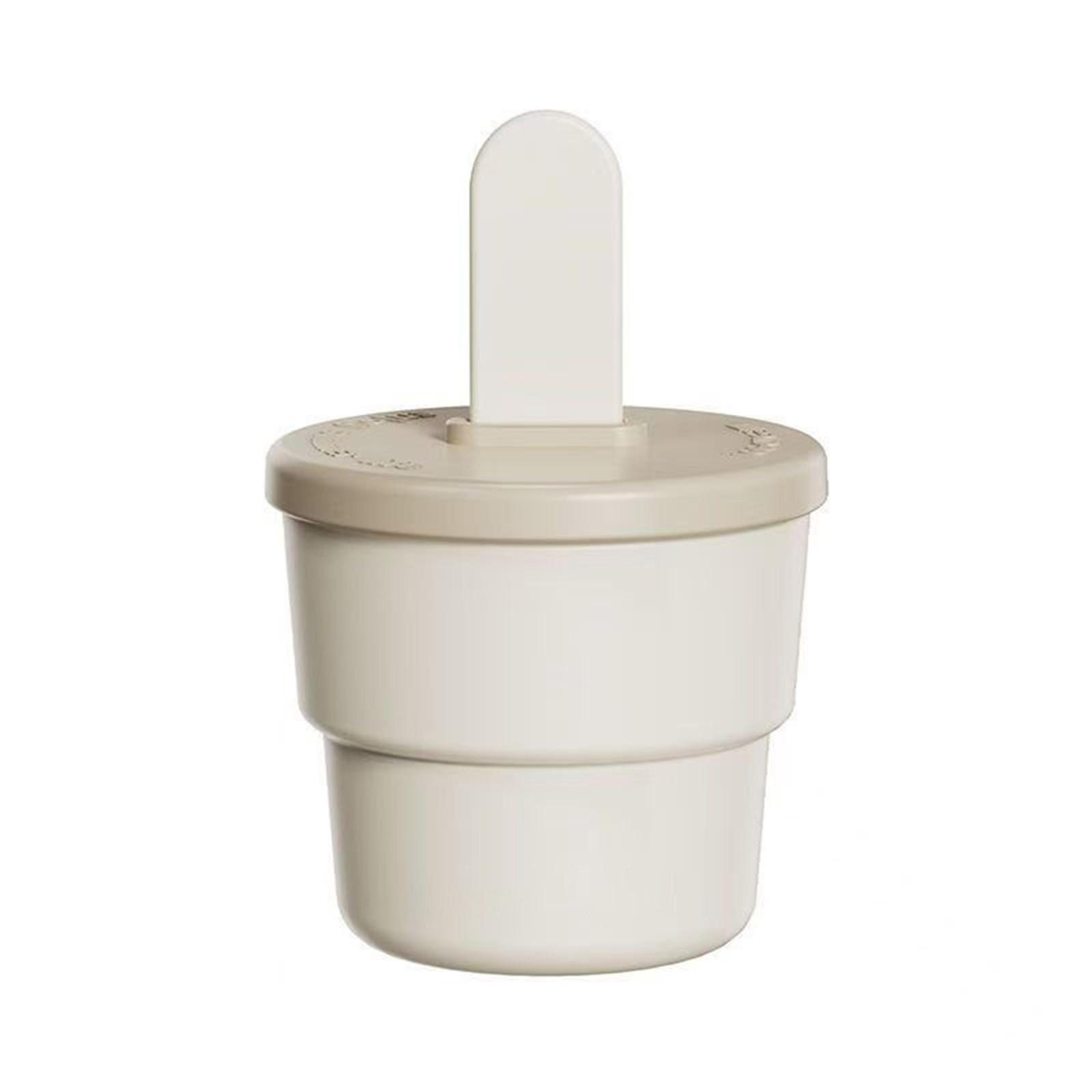 

Силиконовая форма для льда, детская форма для льда, стакан для пищевой добавки, десертный стакан, ведерко для мороженого One Size белый