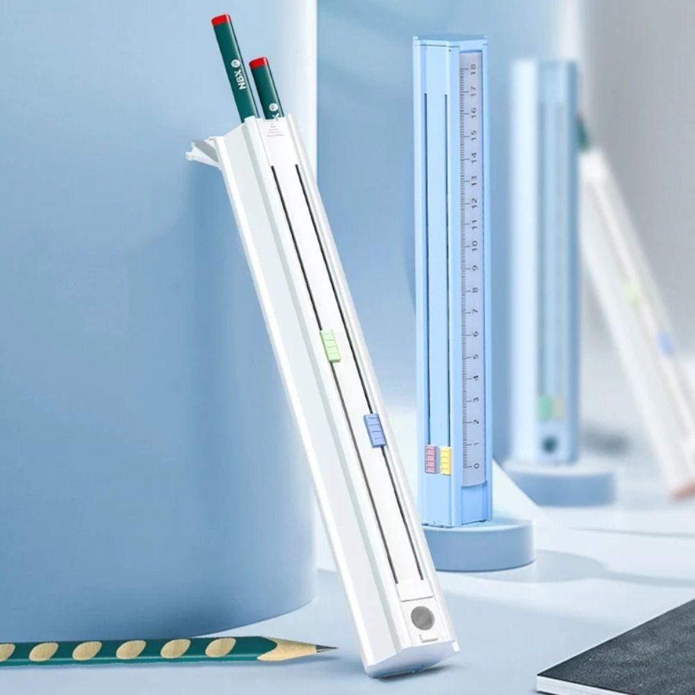 

Многофункциональная коробка для канцелярских принадлежностей, точилка для карандашей, пенал, пенал, набор школьных принадлежностей