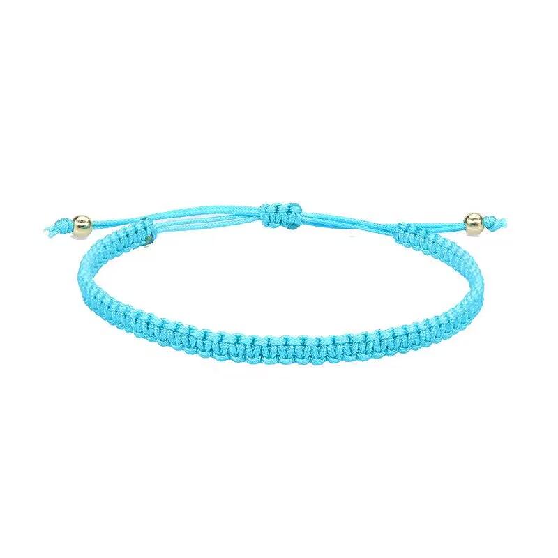 Lucky Woven Rope Bracelets & Bangles Women Men Handmade Knots Tibet Buddhist  Friendship Girls Gift Adjustable
