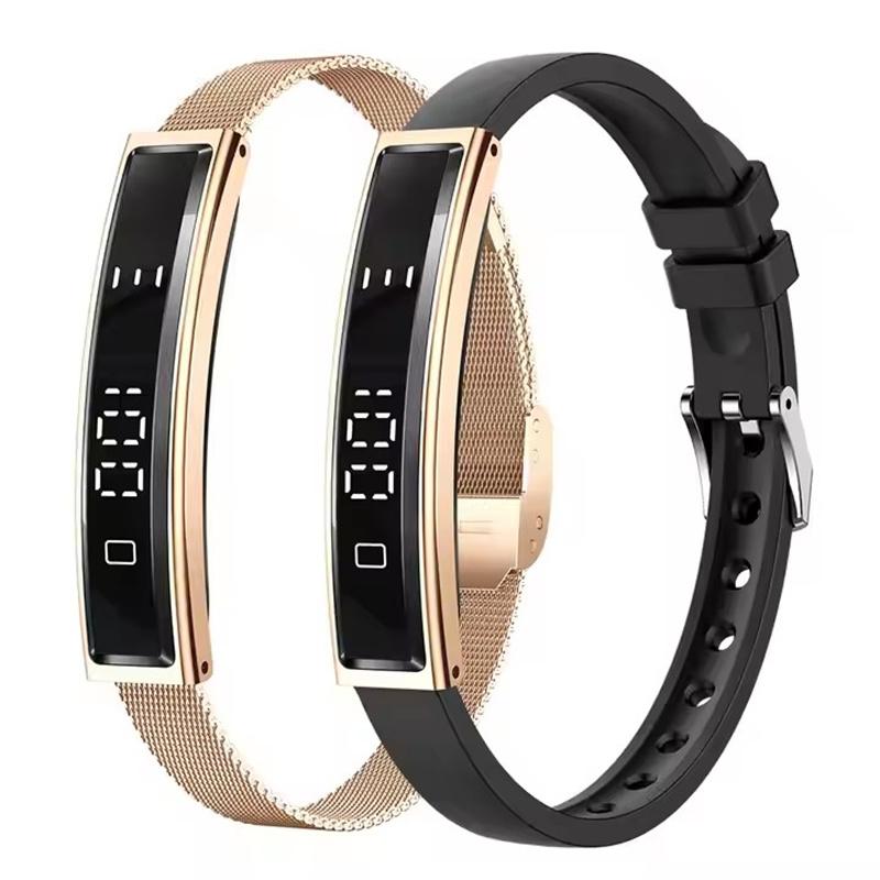 Bracelet Intelligent pour Femme B3 Suivi de la Santé du Sommeil et de la Pression Artérielle Tactile Léger Tendance Sportif Montre de Fitness pour Femmes