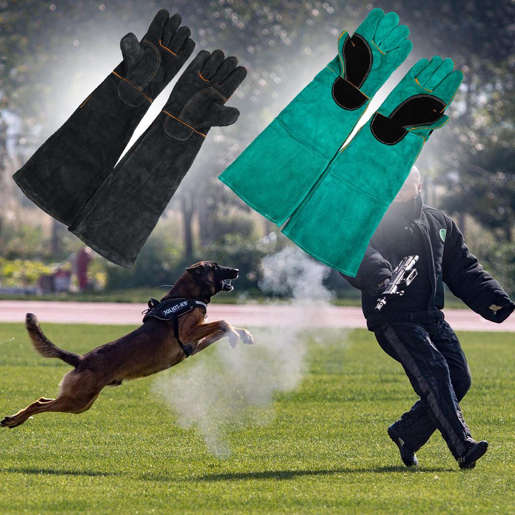 Buy Antianimal Bites Safety Protection Working Gloves Leather Bite