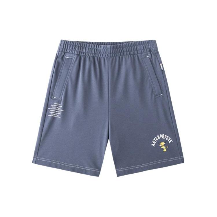 Anta x POPEYE Casual Shorts Men s Men s Gray Clothing 152428330-2 M
