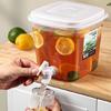 Grande Contenitore per Tè Freddo Limonate Dispenser d'Acqua Trasparente Dispenser per Bevande con Rubinetto Essenziale per la Cucina